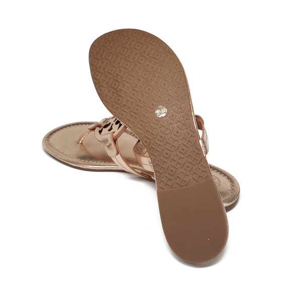 Tory Burch Miller Sandals in Rose Gold Size 8 - Picture 8 of 8